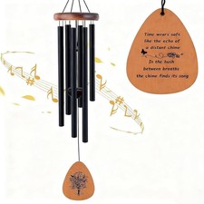 26" Memorial Wind Chime Aluminum Outdoor Sympathy Gift for Loss of Loved One