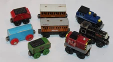 8 Thomas & Friends wooden train engines & cars Salty Clarabel Douglas magnetic