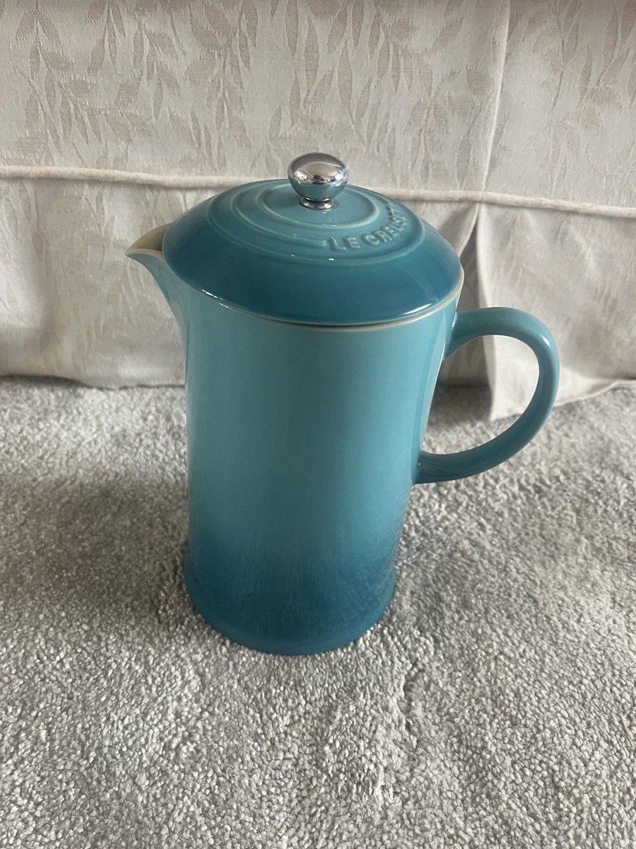 Le Creuset Cafetière Coffee Pot with Plunger Caribbean Teal