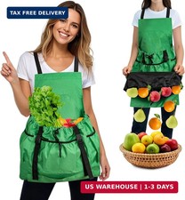 Gardening Apron for Women  Men, Garden Aprons with Pockets and Interal Drawstri