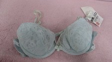 Vtg Blue/Green Delicates The Amazing Padded Bra - 36A - NOS - i