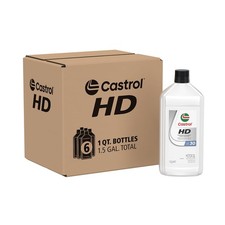 Castrol HD-30 Motor Oil, 1 Quart, Pack of 6 1 6, Amber 41.27 per gallon