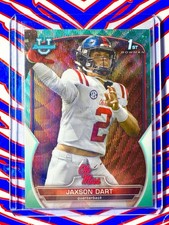 2022 Bowman U Chrome Jaxson Dart RC 1st Bowman Aqua Wave Refractor /299 #94