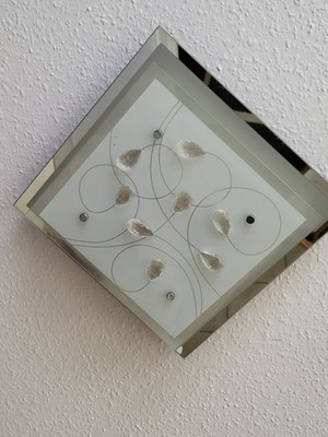Globo Deckenleuchte   33,5 x 33,5 cm   Kristalle   NEU   2x E27