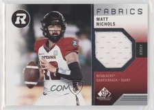 2021 SP Game Used Edition CFL Fabrics Matt Nichols #MN 1g43