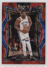 2024-25 Panini Select Concourse Red Cracked Ice Prizm Ariel Hukporti #93 0b3