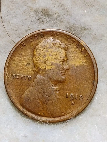 1912 S ~ LINCOLN WHEAT CENT ~ CH VG