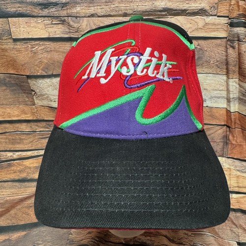 Vintage Mystik Lubricants Hat Citgo Racing Promo Snapback Cap Oil Gas Two Tone