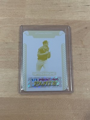 Ethan Petry 2025 Leaf Optichrome Baseball 1/1 Printing Plate