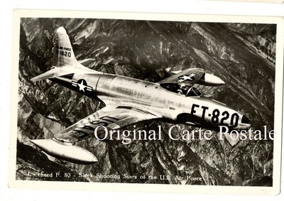 Orig.  Foto  1957 Lockheed F 80 Shooting Star Straaljager  USAF Air Force ET-820