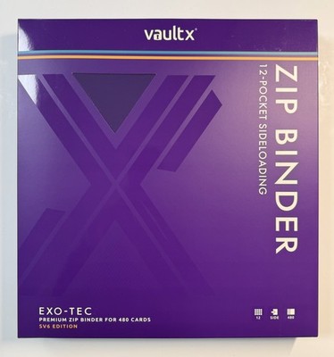 Vault X - 12 Pocket Exo Tec Zip Binder - Pokemon Twilight Masquerade SV6 - Neu