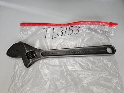 VINTAGE J.H. WILLIAMS 15'' ''SUPERJUSTABLE'' ADJUSTABLE WRENCH USA (TL3153)