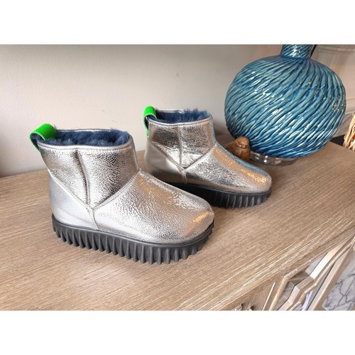4CCCCEES Waffo Nui Platform Ankle Boots Women Silver IT 37 US 7 - Image 1