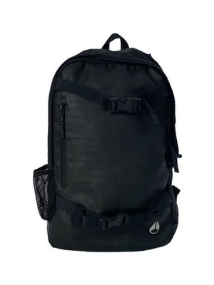 NIXON Backpack, Polyester, Black, Solid Color, C1954