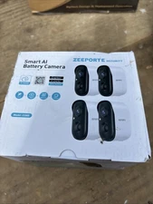 Zeeporte Smart AI Battery Camera CG6S - 2 Pack White