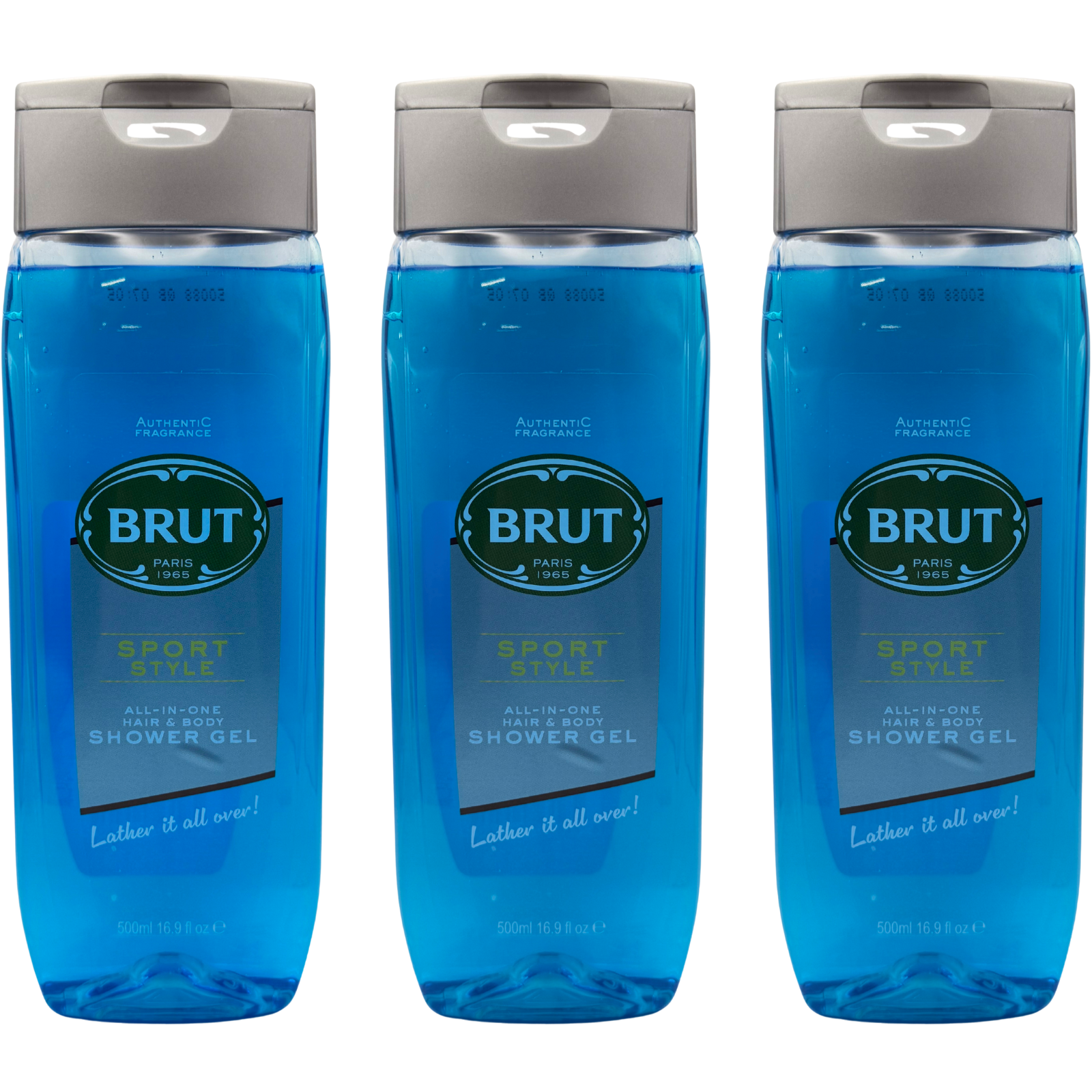 Brut Sport Style Hair & Body Shower Gel for Men 500ml - Pack of 6 - Image 5