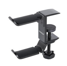 Under Desk Headphone Hanger, 360 Degree Swivel Dual Stand, Aluminum Alloy Hea...