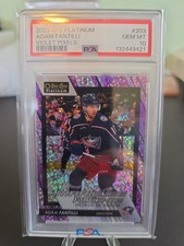 2023-24 OPC Platinum Adam Fantilli #203 Violet Pixels #259/299 PSA 10 (RC)