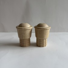 Melissa and Doug Ice Cream Cone Set Replacements Play Food Wood Toys Magnetic