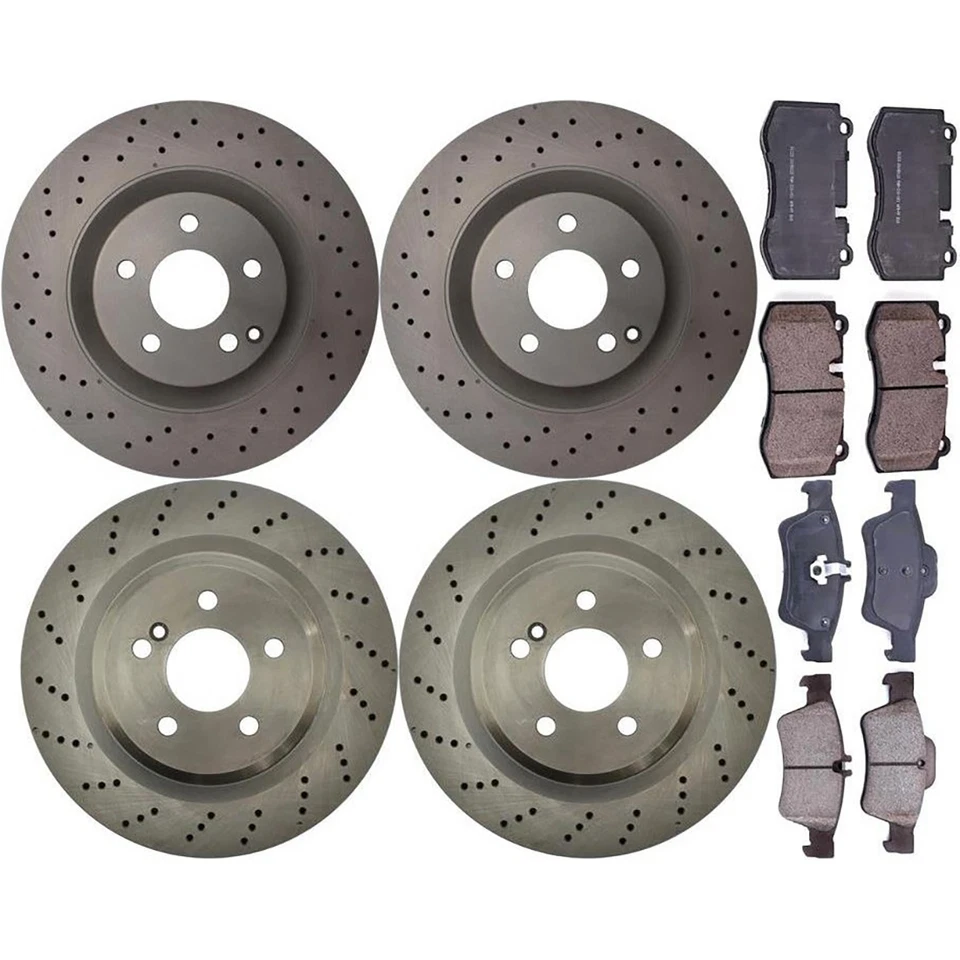 Kit Pastillas Freno y Rotores Delanteros y Traseros Mercedes-Benz S350 2013 2012 Foto 2 de 2