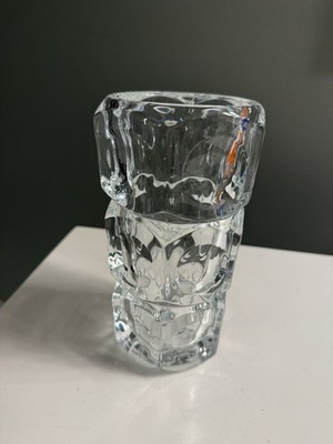 Elements Crystal Cubist Vase 7  H Made In Czech Republic