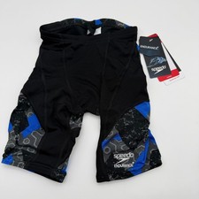 Speedo Ruse Blocks Jammer Youth/Mens 22 Endurance Black Blue Swim