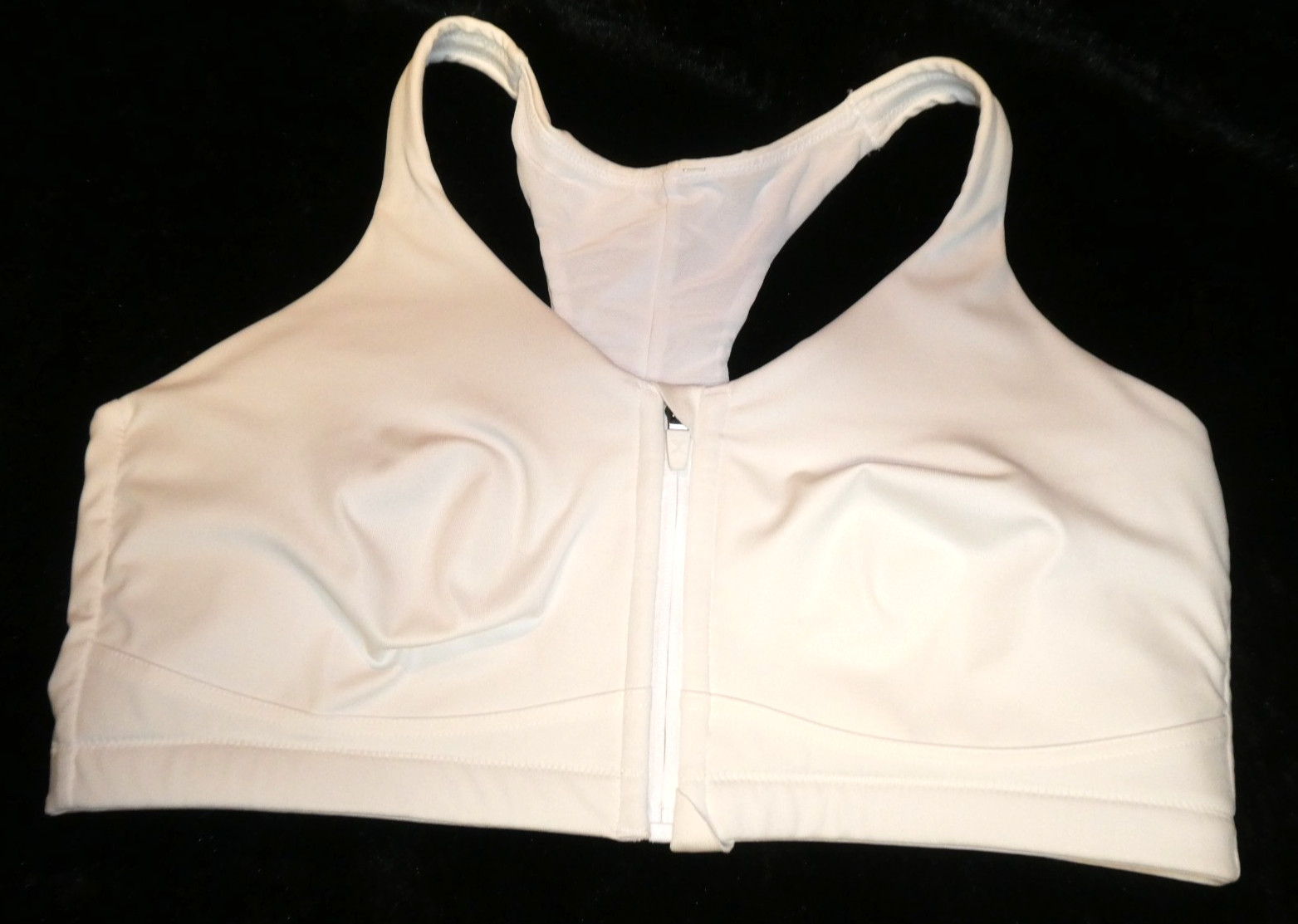 Sports Bra Women High Impact Running Yoga Workout Bra Zip Front Closure XXL-image