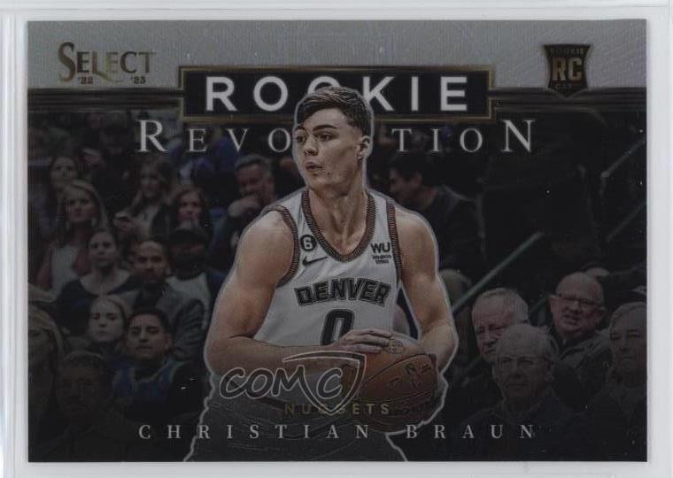2022-23 Panini Select Rookie Revolution Silver Prizm Christian Braun #13 11ds