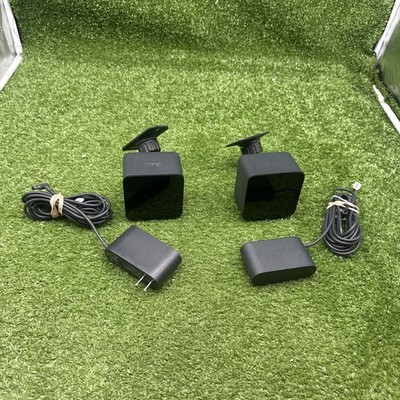 2 HTC Vive VR Base Station Model 2PR8100 w/ Power Adapters. E4