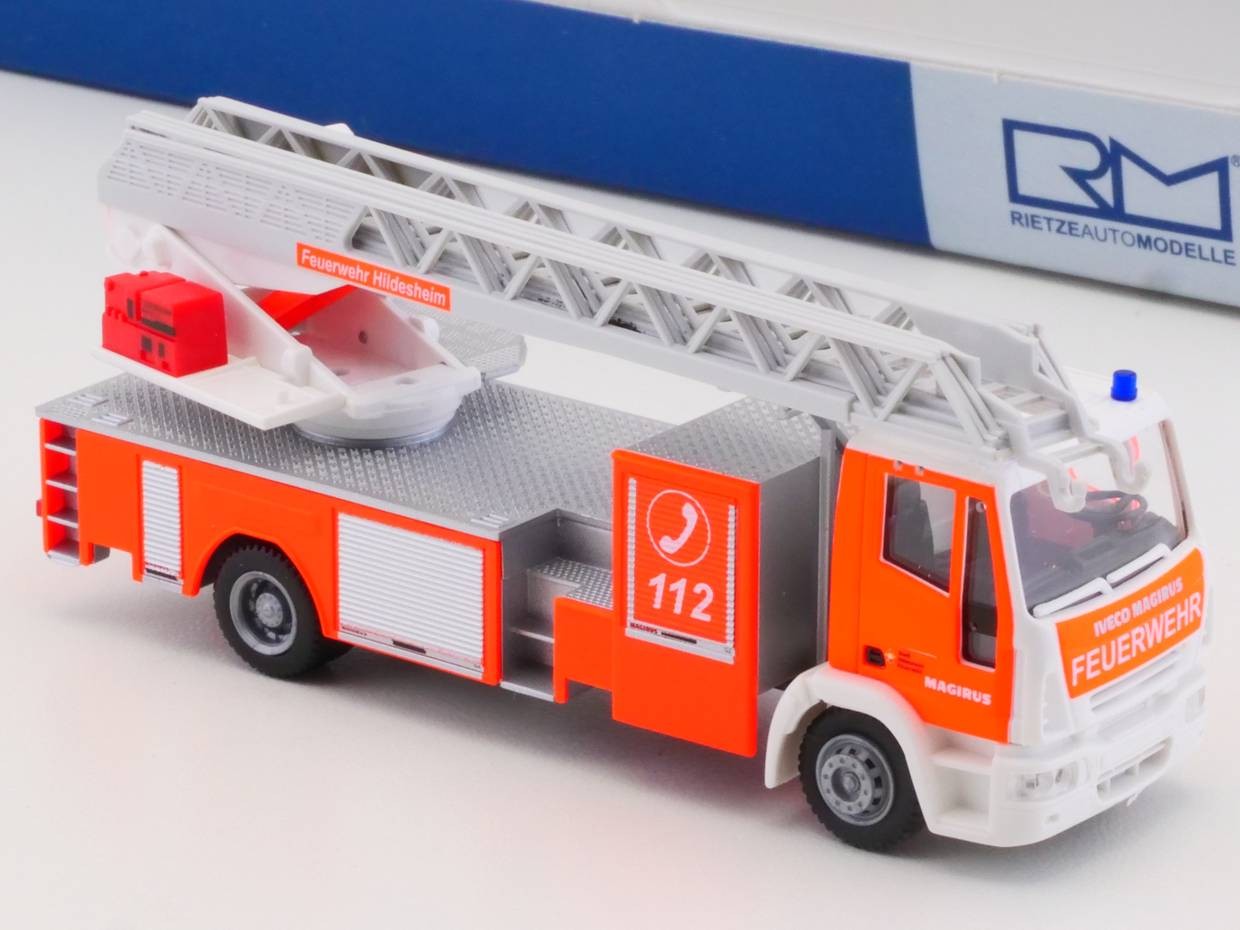 Rietze 68502 Iveco Magirus DLK Fire Brigade Hildesheim Mint! OVP 1705-02-37