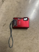 Olympus Tough TG-820 Digital Camera Red Waterproof w/Batt  SD card