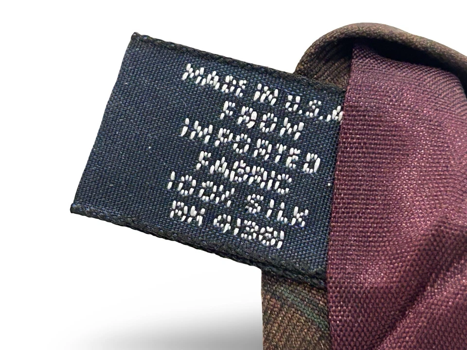 Polo Ralph Lauren Corbata de Seda Corbata Marrón Polo Ecuestre De Colección Hecho a Mano en EE. UU. Foto 4 de 4