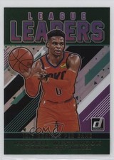 2019-20 Panini Donruss League Leaders Green Flood Russell Westbrook #3 0qr0