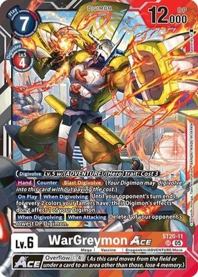 WarGreymon ACE Foil - ST20-11 NM - Digimon TCG