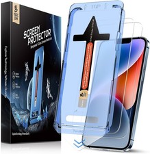 MAGIC JOHN 2-Pack Screen Protector for iPhone 13/14  13 Pro 6.1"   Tempered G
