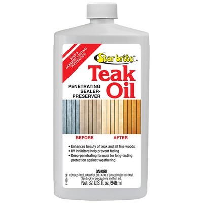 Star brite Teak Oil - Long Lasting, Penetrating, Sealer, & Preserver w/UV
