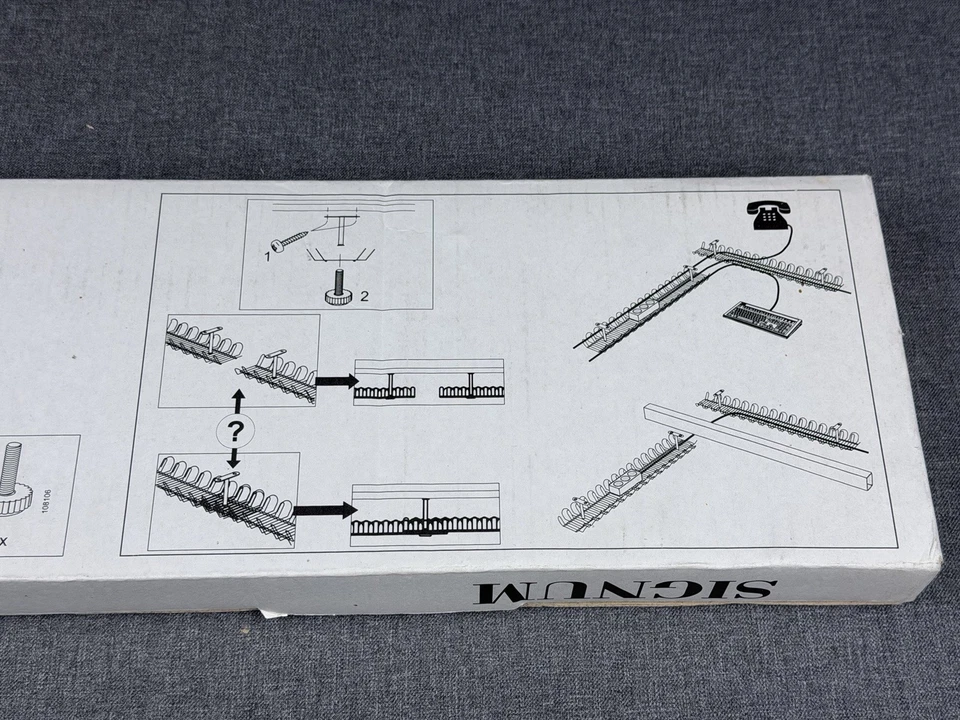 NEW IKEA SIGNUM Under Desk Mount Cable Management Tray Silver Steel Wire 28 5/8" - Image 4 of 4