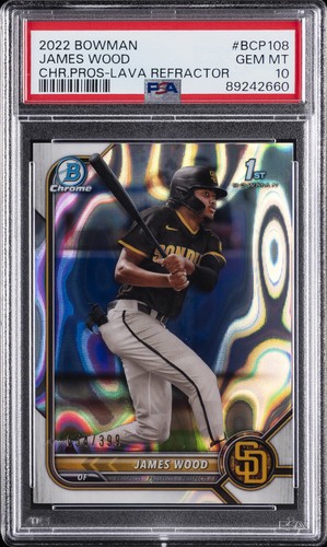 James Wood [Lava Refractor] #BCP-108 2022 Bowman Chrome Prospects card