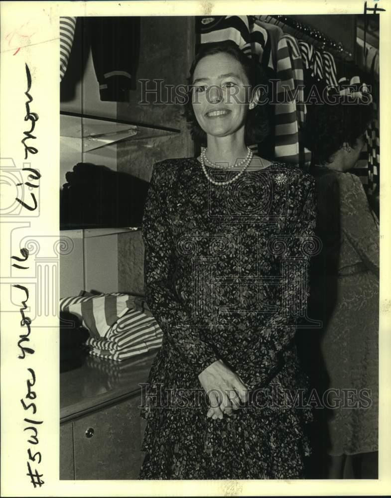 1989 Press Photo Bitsie Mouton, Friends Of The Cabildo Museum Event - nob91263