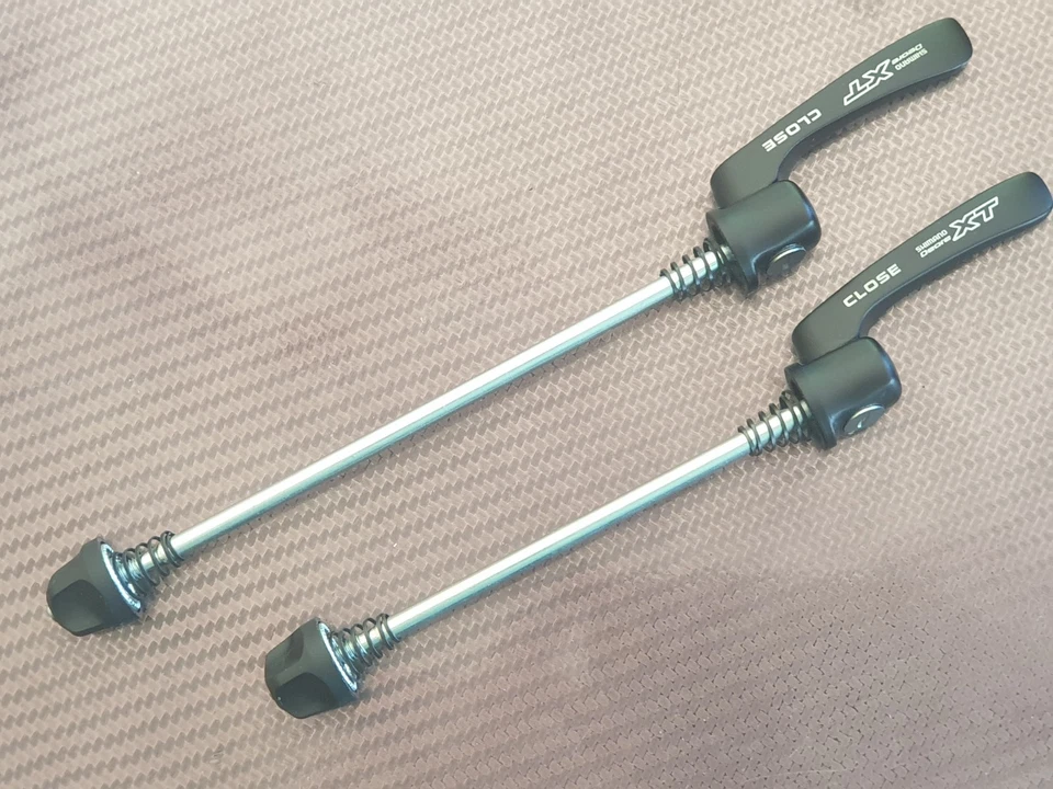 (Pair of) Shimano Deore XT Quick Release Alloy Wheel Skewers QR Bike MTB Hub NEW - Image 4 of 4