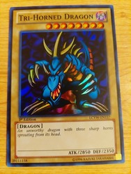 Tri-Horned Dragon LCYW-EN157 Super Rare 1st Edition