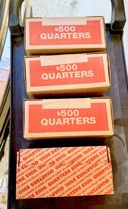 7/11/2026 newly purchased QUARTERS, FULL UN-OPENED BOX of 2,000 quarters 7/4 ?C