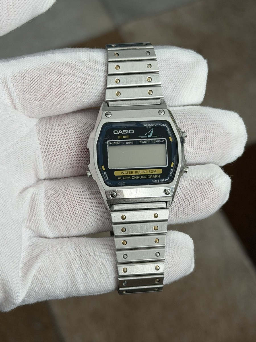 Rare Vintage Casio Sailboat WS-70 Alarm Chronograph Digital Sports