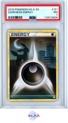 DARKNESS ENERGY POKEMON HEARTGOLD & SOULSILVER 2010 121 PSA 7