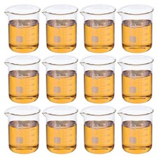 12 Pack 300ml Low Form Glass Beaker Glass Graduated Scale Measuring Cups