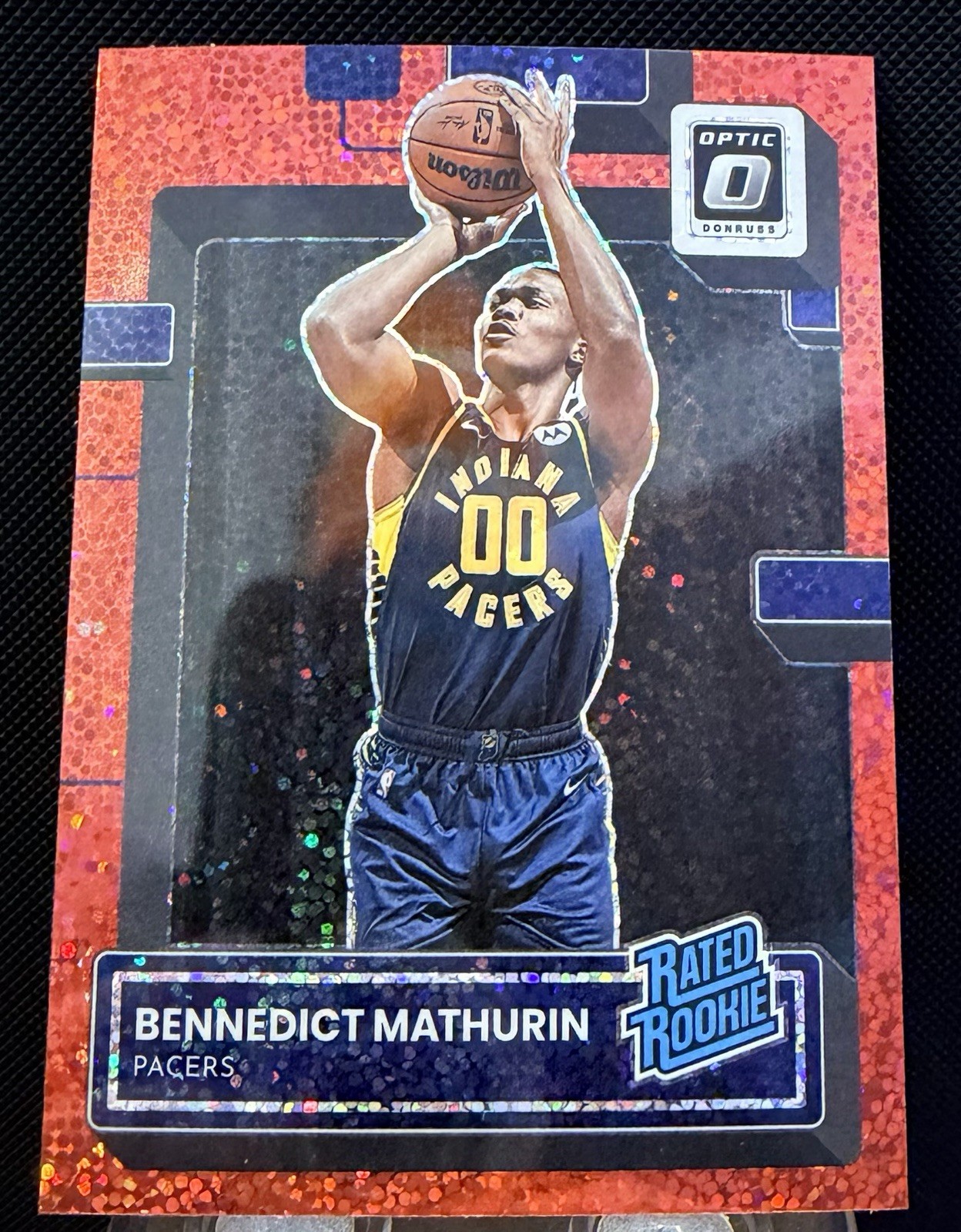2022-23 Donruss Optic Red Sparkle #209 Bennedict Mathurin Rc Rookie Pacers