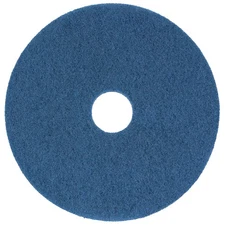 Case of 5 Sanico MVP Warm Up 19" Blue Scrubbing Floor Pad Light Cleaning