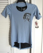 Kerrits Performance Apparel Horse Graphic Riding Blouse Size XS *NWTS*