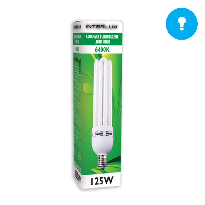 Interlux Compact Fluorescent  Grow Lamps - 125 & 200 Watts -  6400k FOR PLANTS