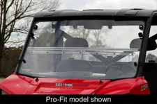 Polaris Ranger Full Size 500 Full Front Folding Flip Down Windshield 2009-2010